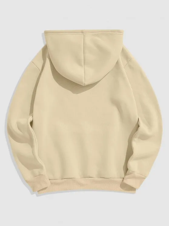 2 Pieces Bear Embroidery Hoodie Set