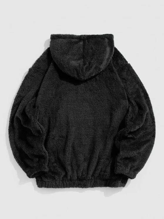 2 Pieces Bear Embroidery Hoodie Set