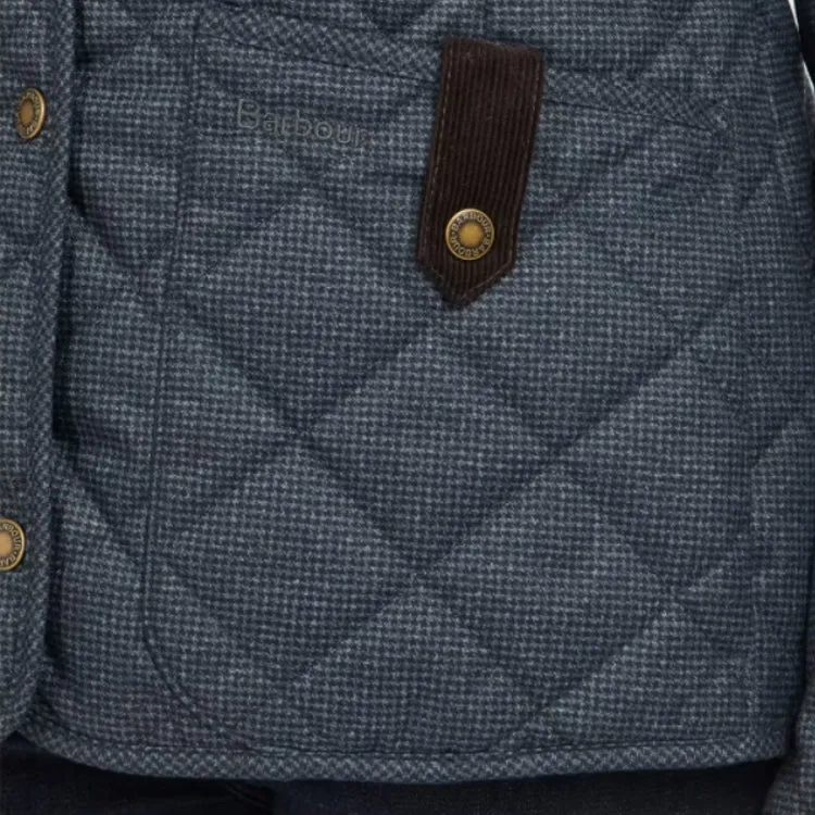 Barbour Ladies Snowhill Quilt Jacket - Navy-Natural