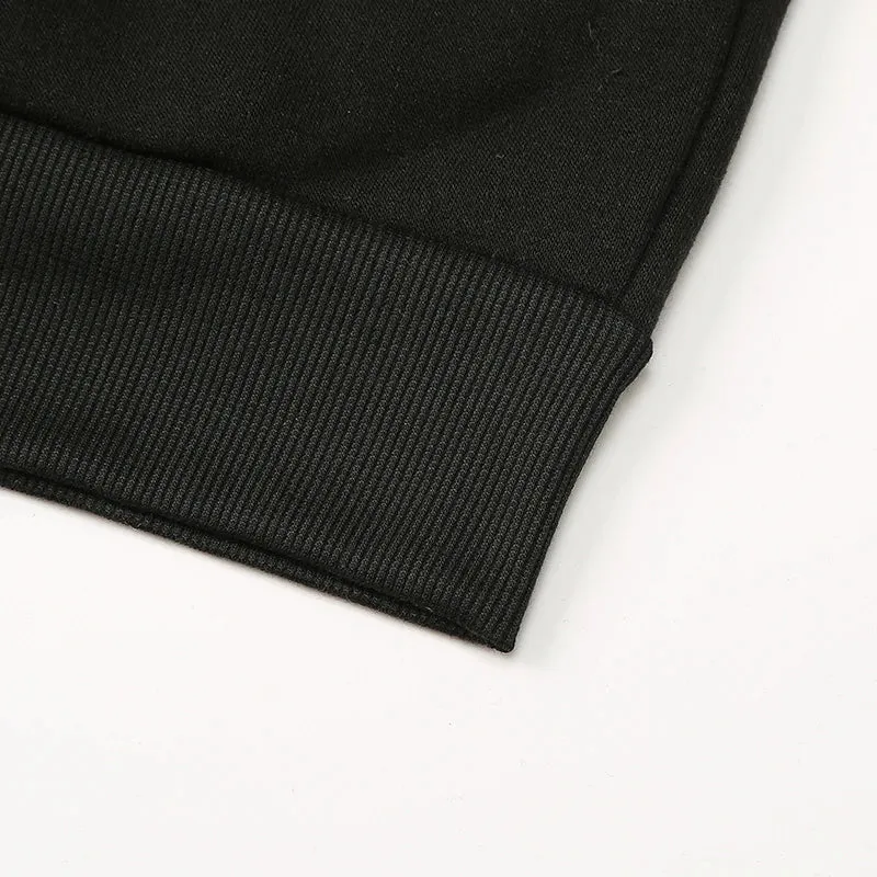 BONSIR  -  Men's Hoodie One Piece Sweatshirt Diagonal Zipper Korean Fashion Streetwear Hood Sweatshirt Men's T-Shirt Plush for warmth