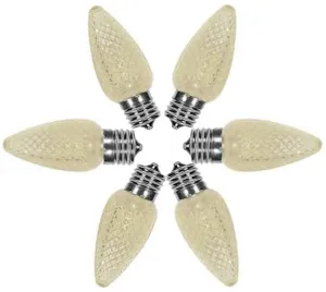 C9 LED Faceted Warm White