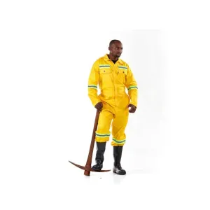DROMEX J54 SABS ANGLO BOILER SUIT COLOUR-YELLOW SIZE 38