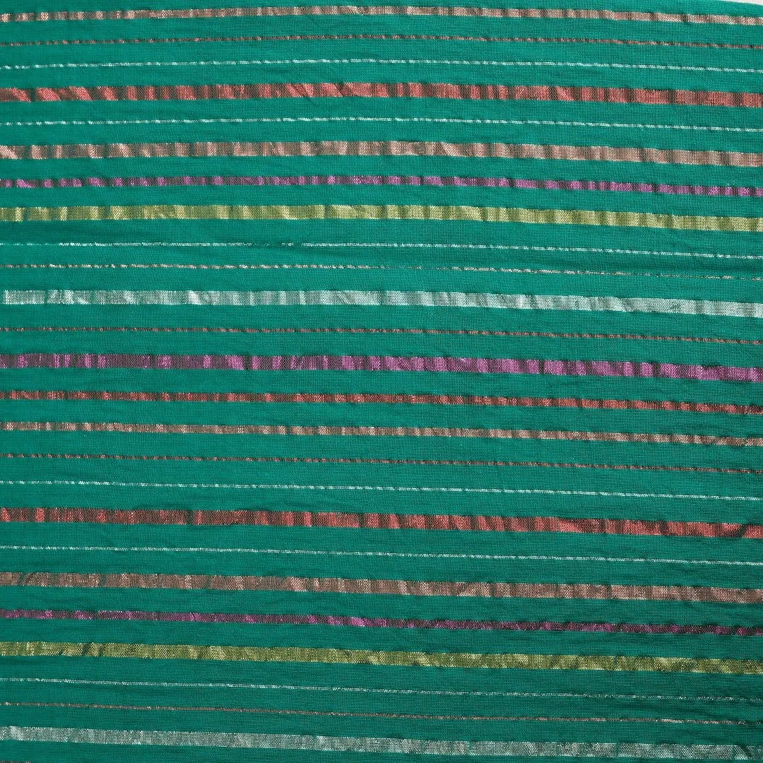 Emerald Green Lurix Cotton Fabric