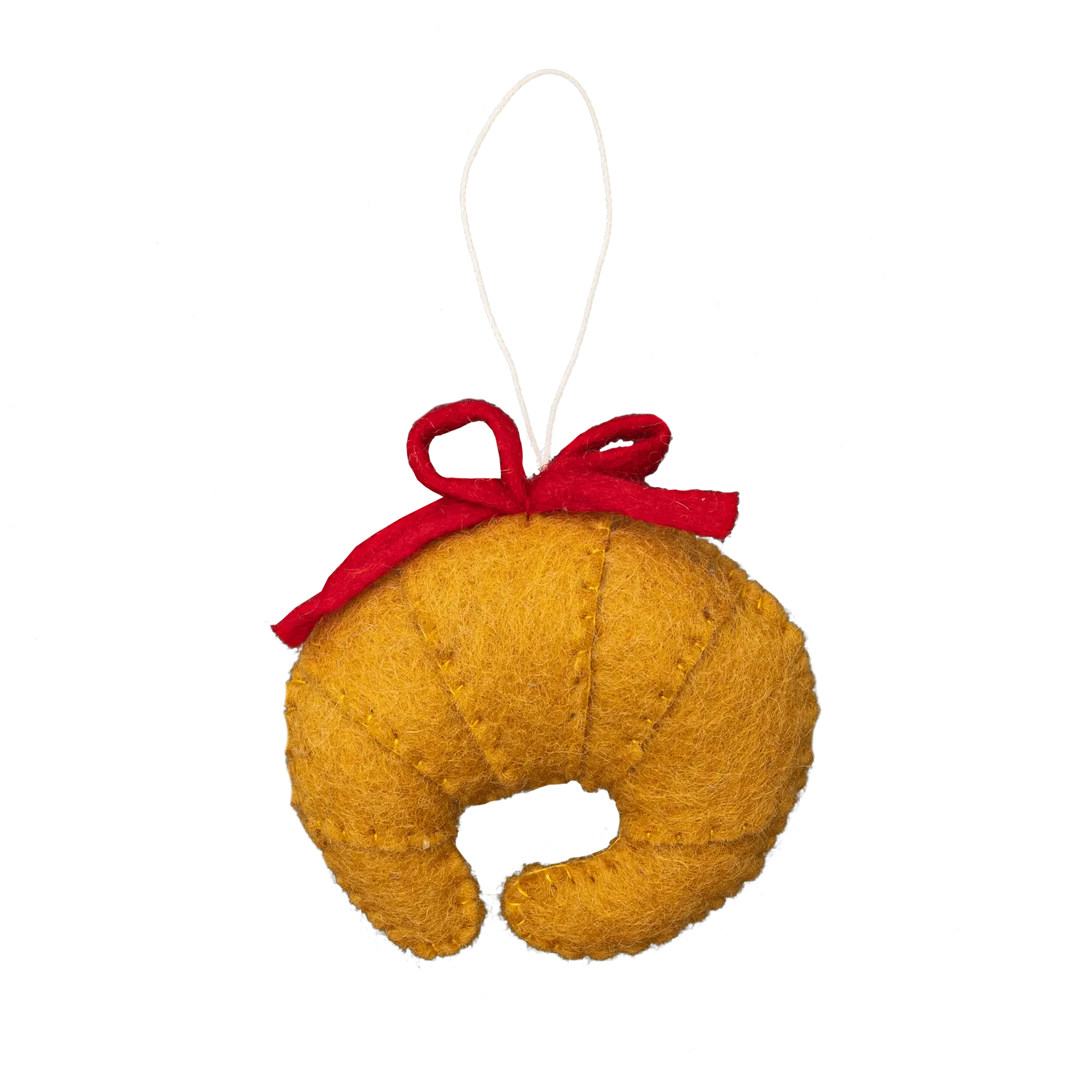 Felt Croissant Ornament