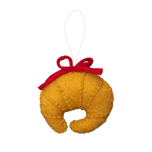 Felt Croissant Ornament