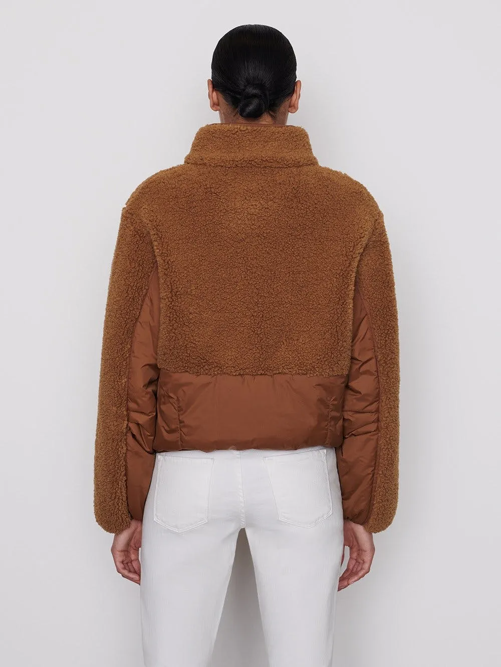 Frame - Fleece Mix Pullover in Vicuna