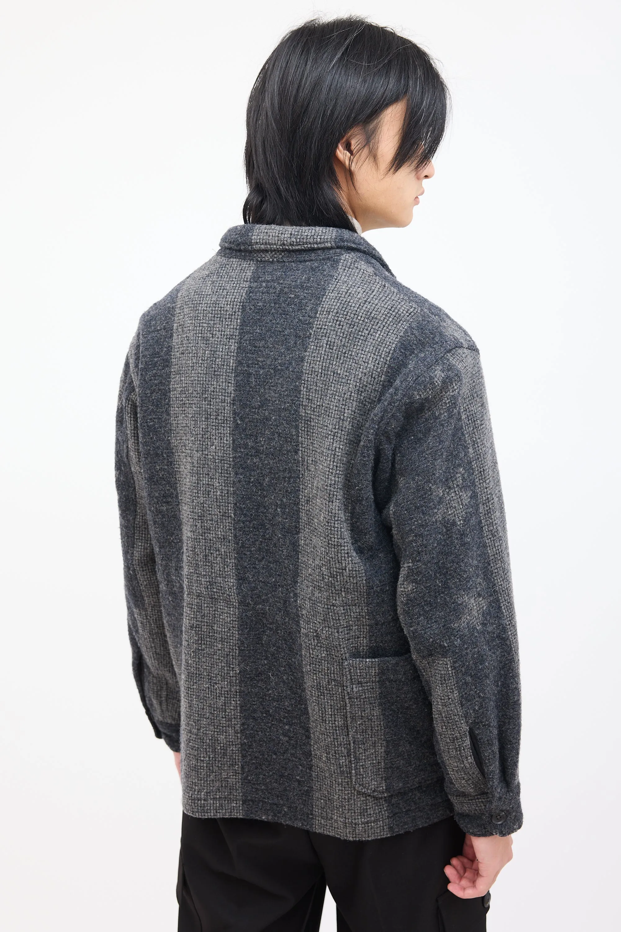 Grey Wool Star & Striped Jacket