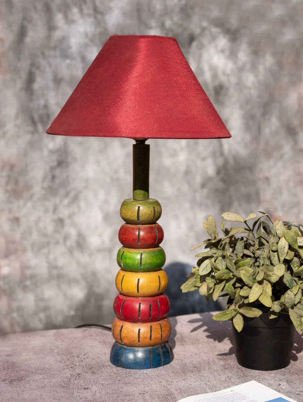 Handcrafted Table Lamp Base - Warm Colours