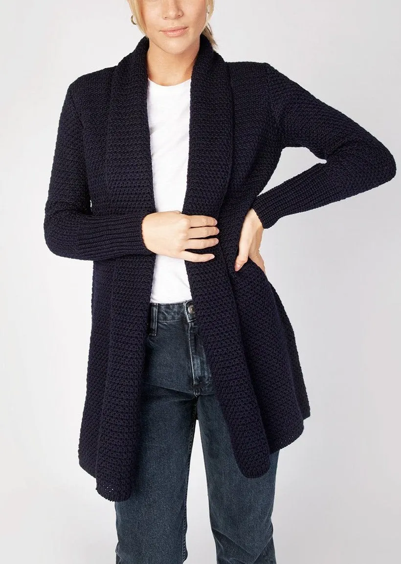 IrelandsEye Women's Kilcoole Coatigan | Navy
