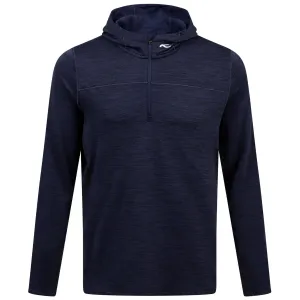 Liam Hooded Half Zip Mid Layer Atlanta Blue - 2024