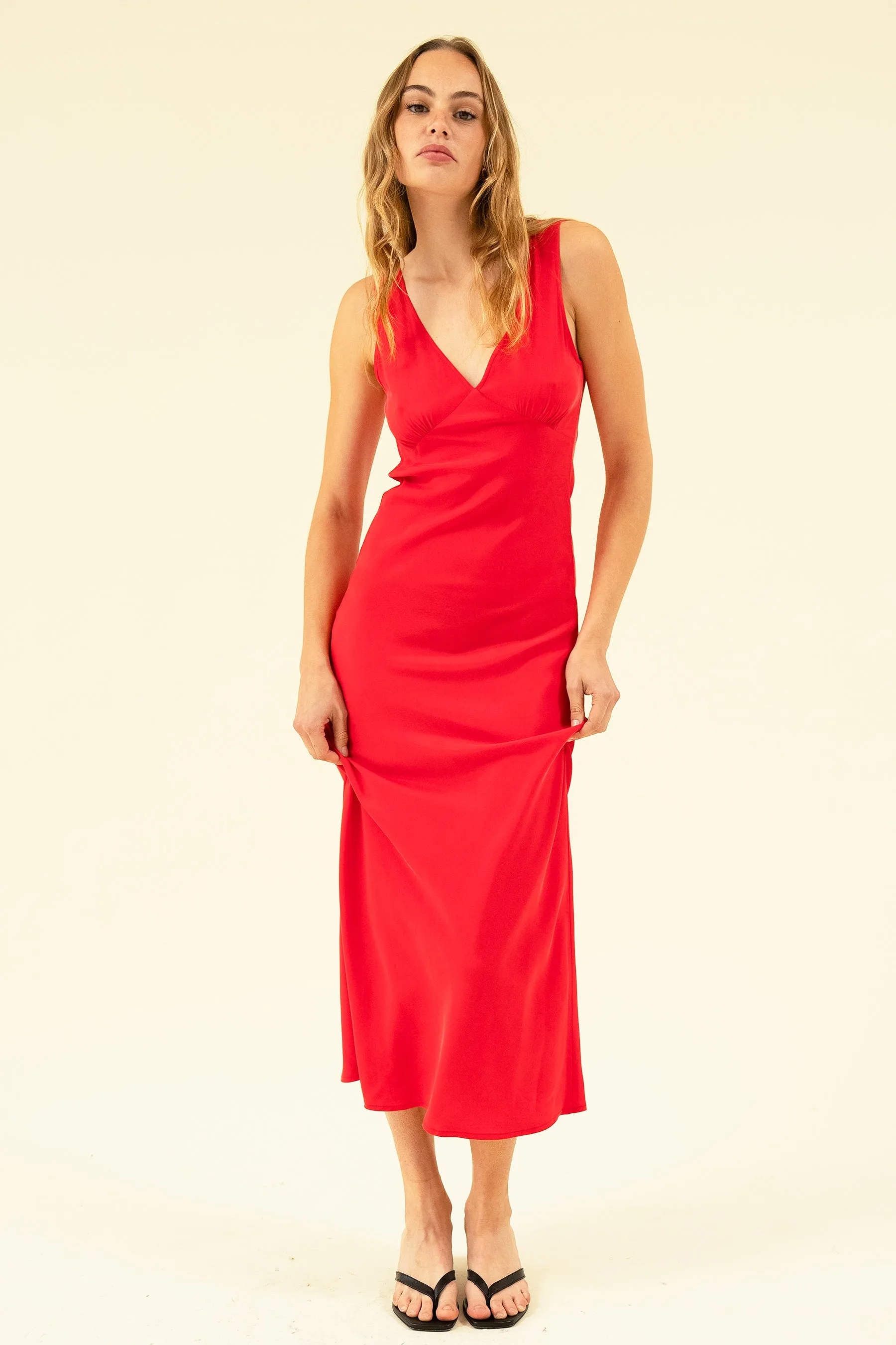 MATHILDA DRESS - ROUGE