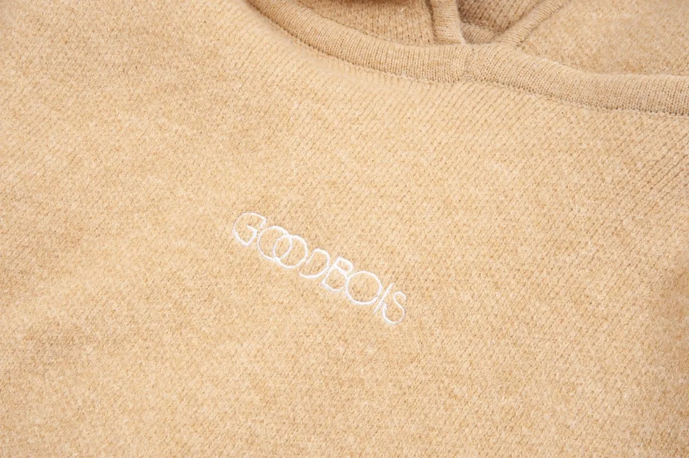 OG LOGO KNIT CROP HOODY SND