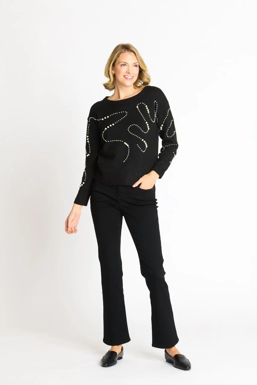 Pearl Swirl Crewneck Sweater