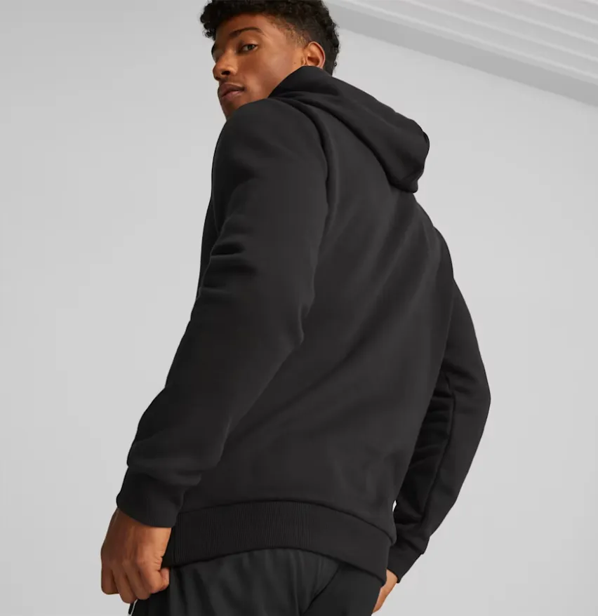PUMA ESS No.1 MENS ZIP UP HOODIE BLACK