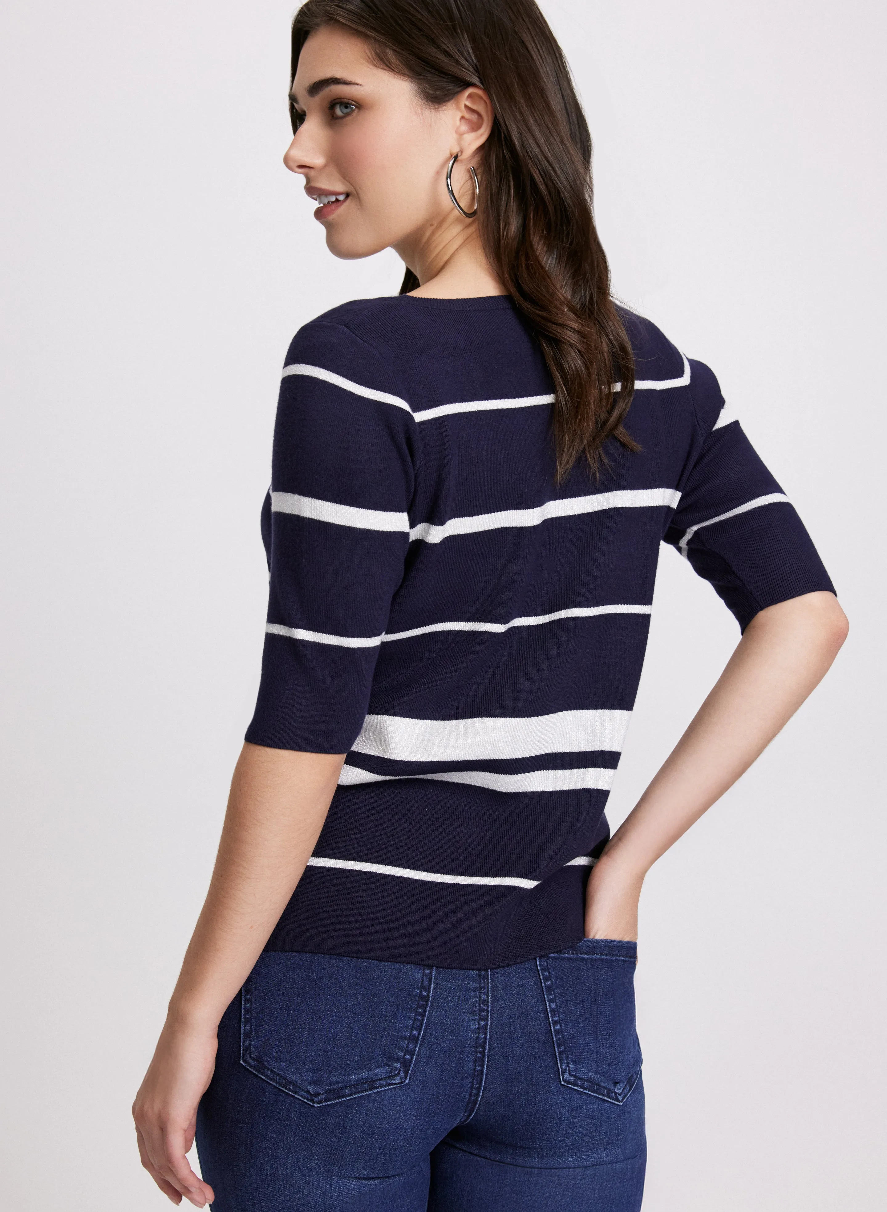 Striped Ribbed Sweater