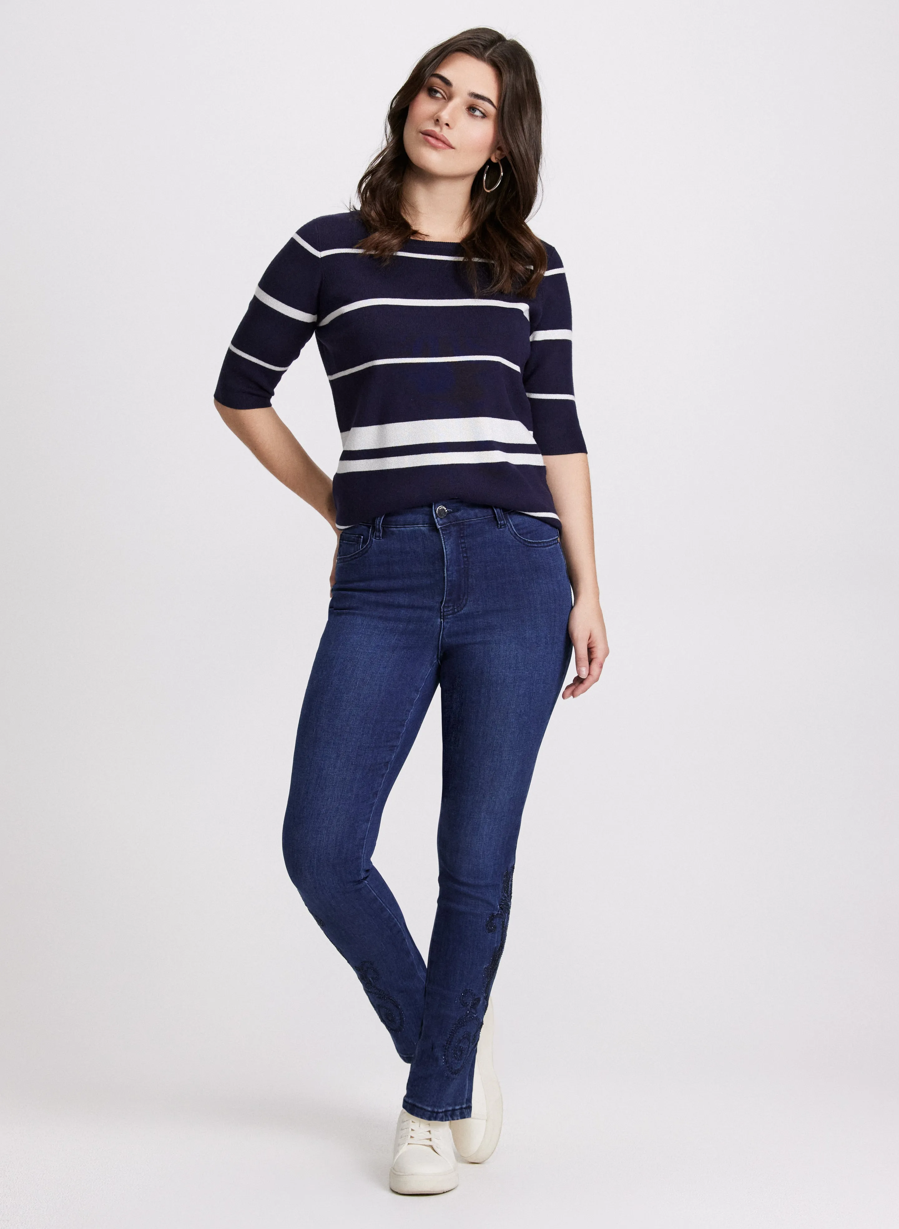 Striped Ribbed Sweater
