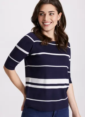 Striped Ribbed Sweater