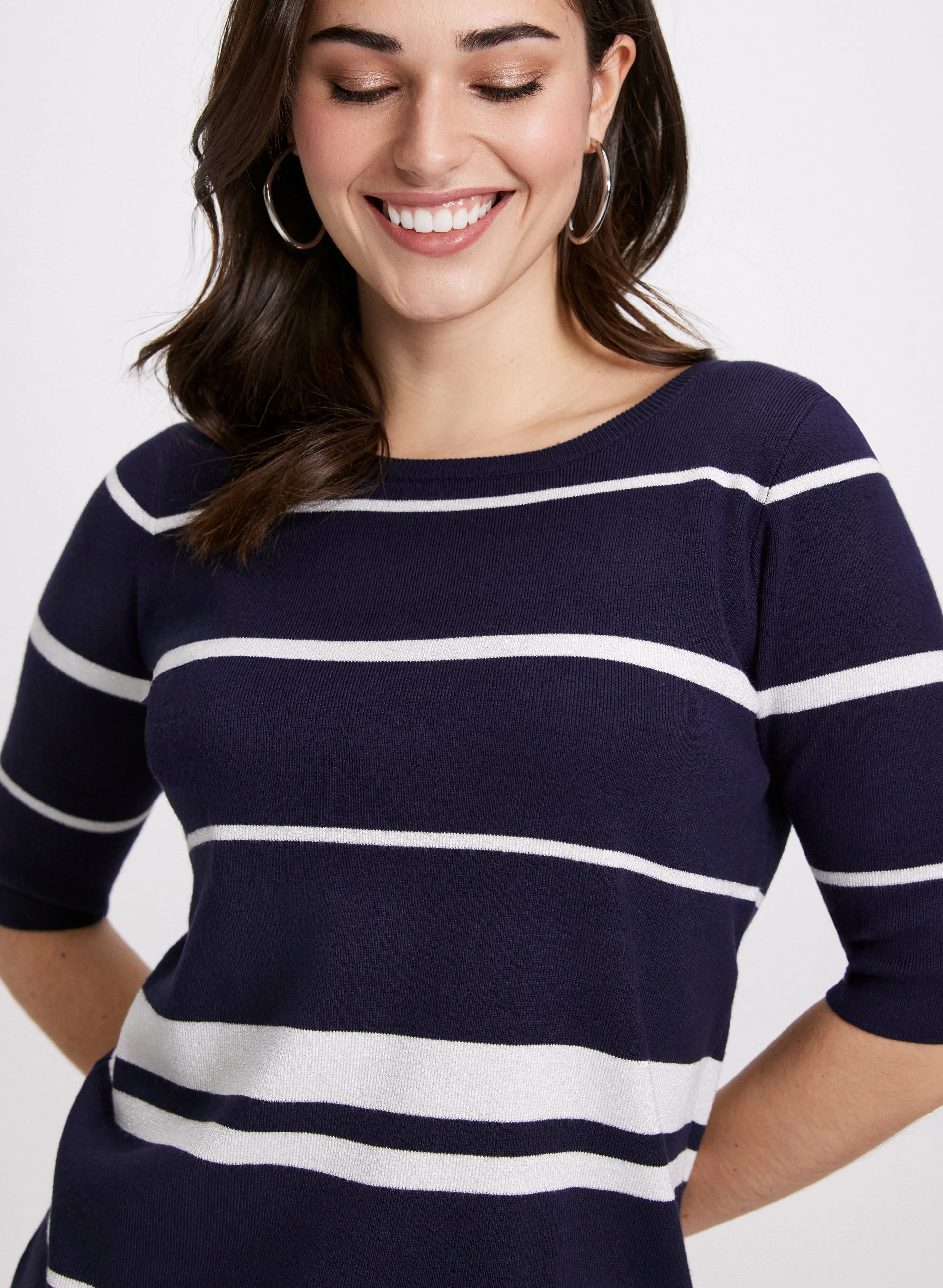 Striped Ribbed Sweater