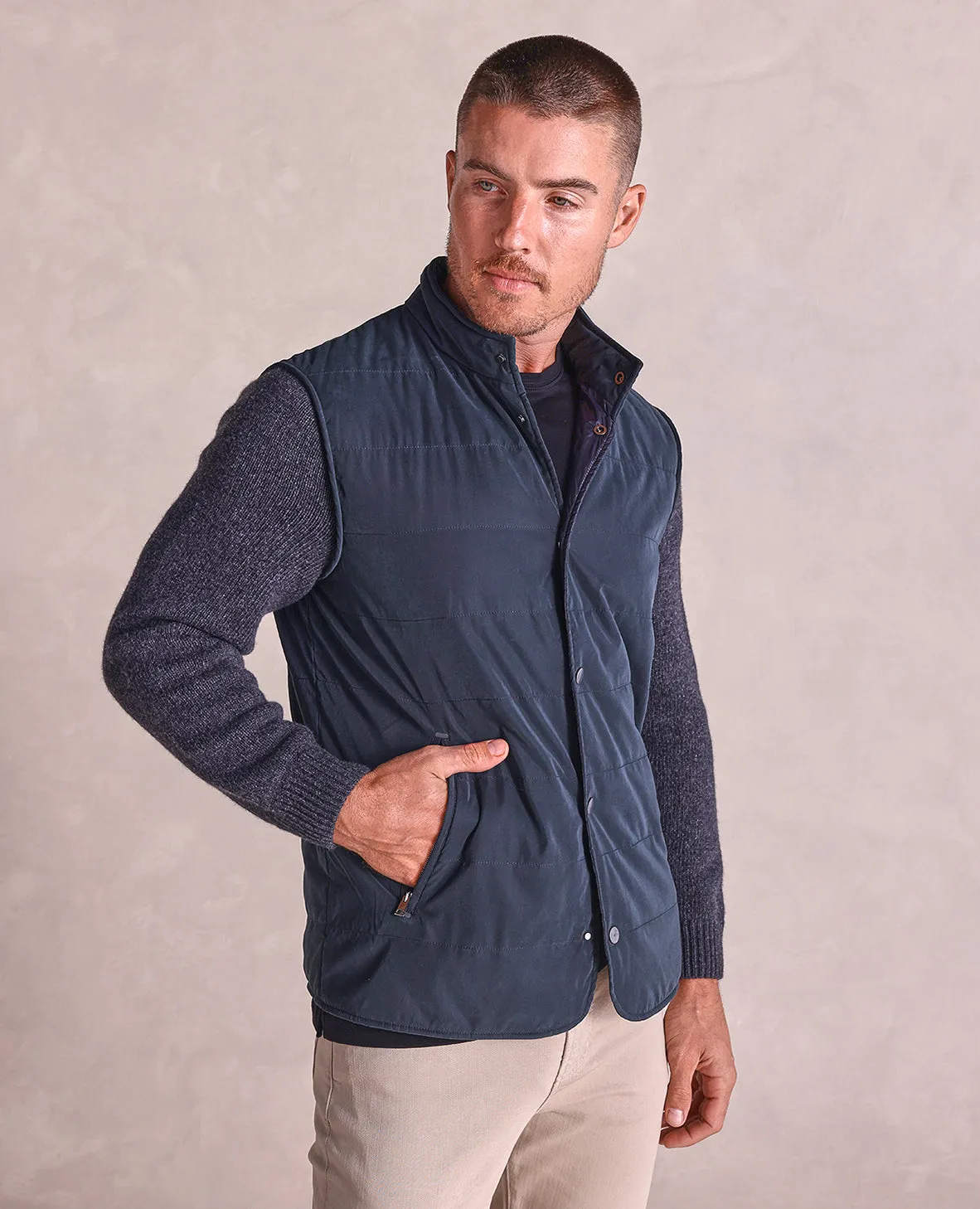 The Belsetta - Suede Jacket w/Knit Sleeves - Onyx
