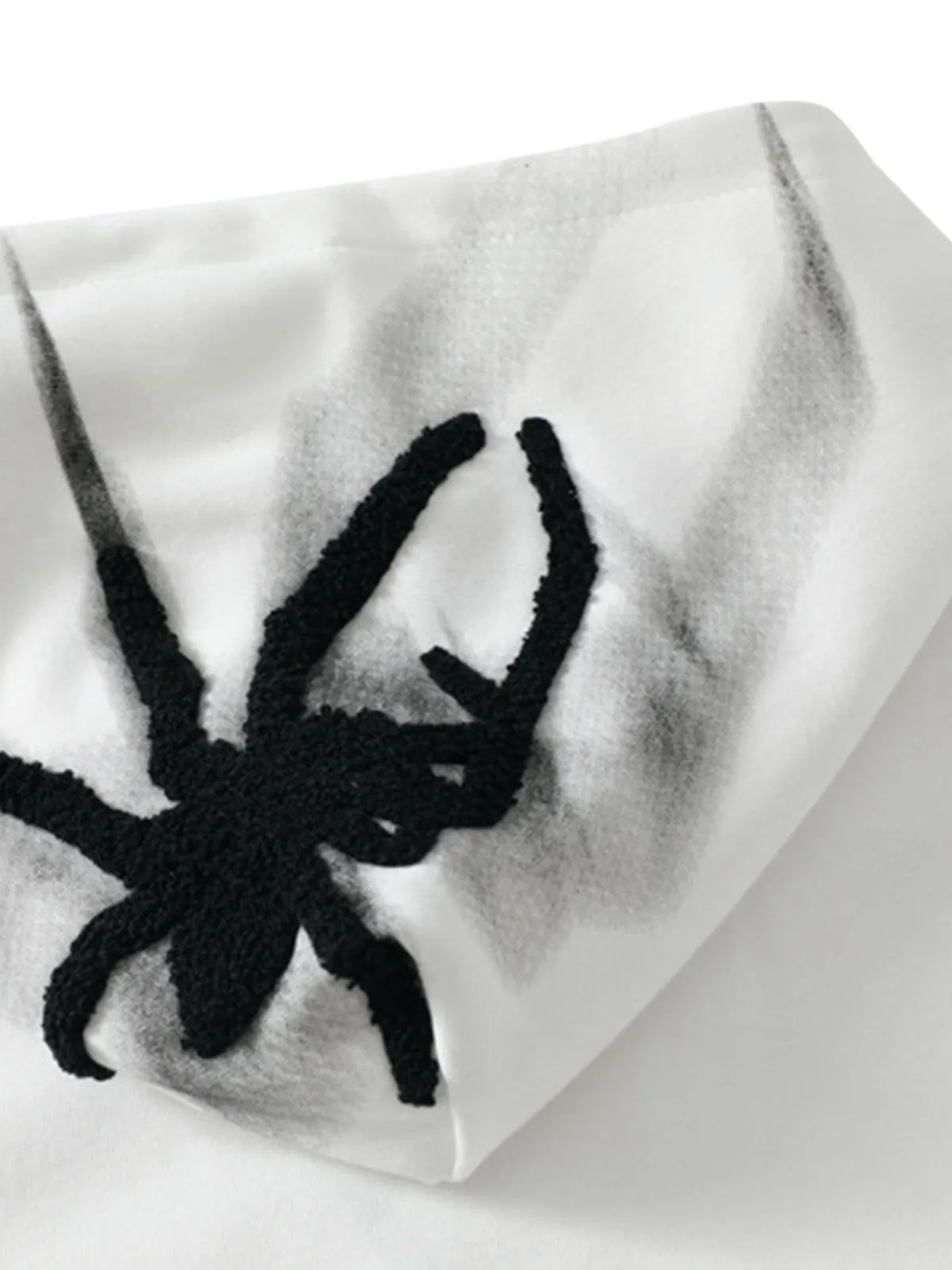 Thesupermade Flocked Spider Hoodie
