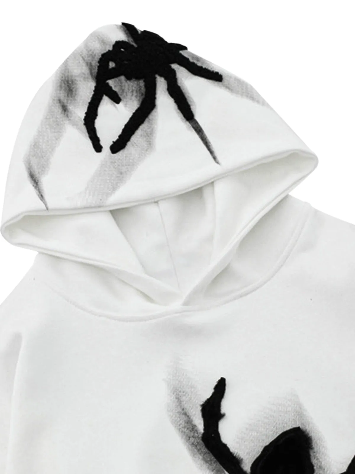 Thesupermade Flocked Spider Hoodie