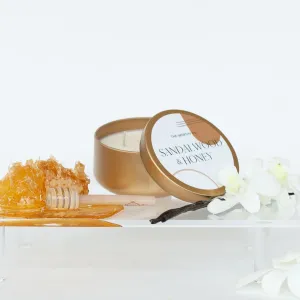 Tin Candle: Sandalwood   Honey