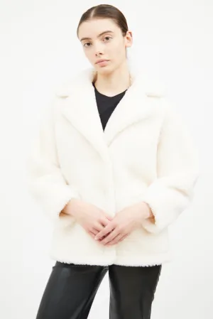 White Teddy Long Sleeve Jacket