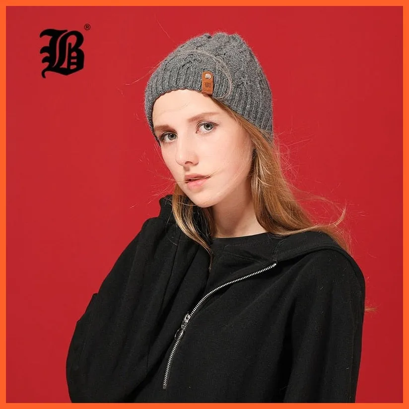 Winter Knitted Wool Hat For Women | Warm Casual Beanie Caps Winter Brand  Fashion Ladies Hats