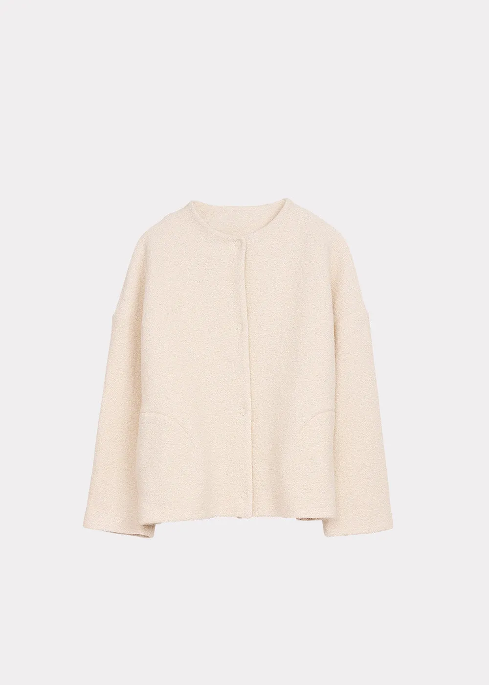 Wool Blazer White Sand