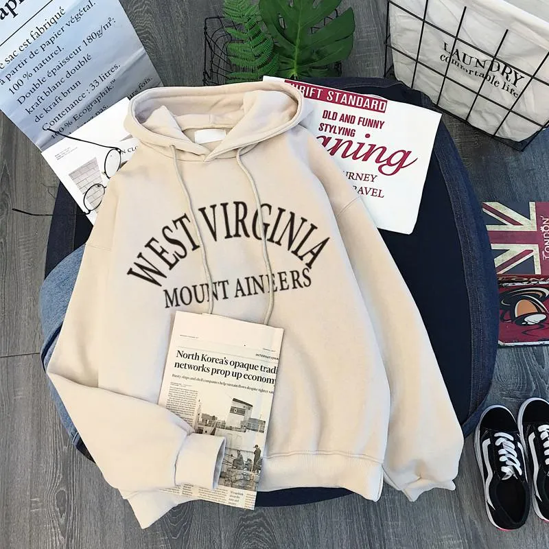 xiangtuibao oversized Hoodies Women Thicker Letter Warm Pullover Coat Drawstring Harajuku Sweatshirt Pink Womens Korean New High Quality