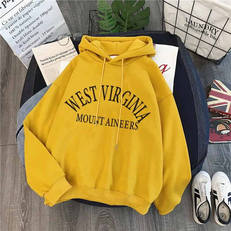 xiangtuibao oversized Hoodies Women Thicker Letter Warm Pullover Coat Drawstring Harajuku Sweatshirt Pink Womens Korean New High Quality